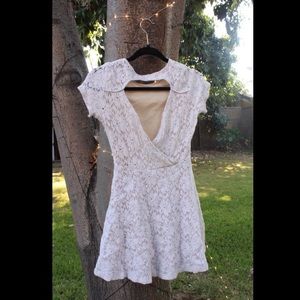 Sweetheart Dress in Cream and Beige